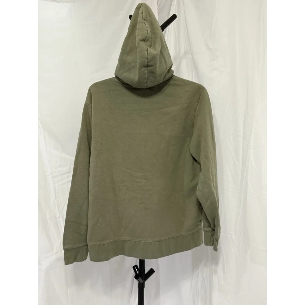 Reebok Classic Hoodie Green Size‎ Medium Fleece Activewear Sweatshirt Top